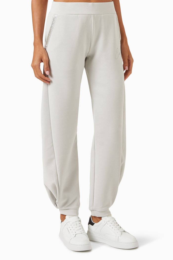 

EA7 Logo Sweatpants in Stretch Modal-blend, Grey