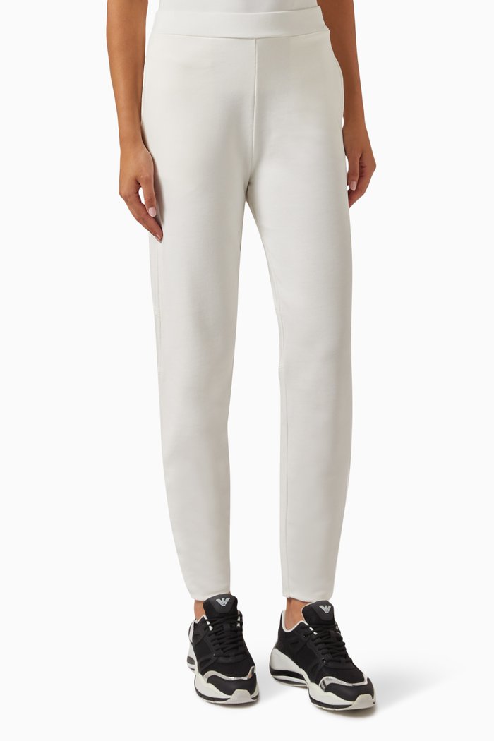 

Eagle Logo Sweatpants in Cotton, White