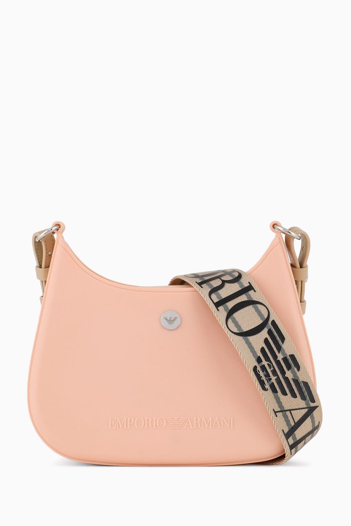 

Mini Gummy Crossbody Bag in Recycled PVC, Neutral