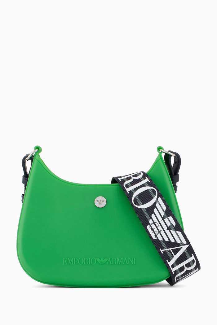 

Mini Gummy Crossbody Bag in Recycled PVC, Green