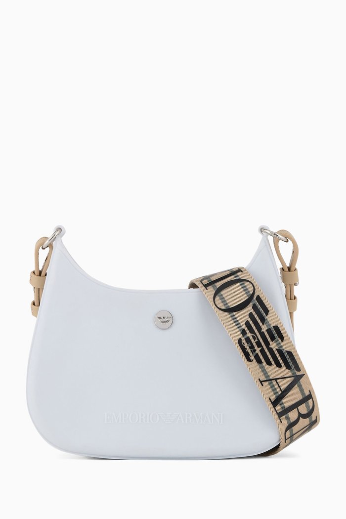 

Mini Gummy Crossbody Bag in Recycled PVC, White