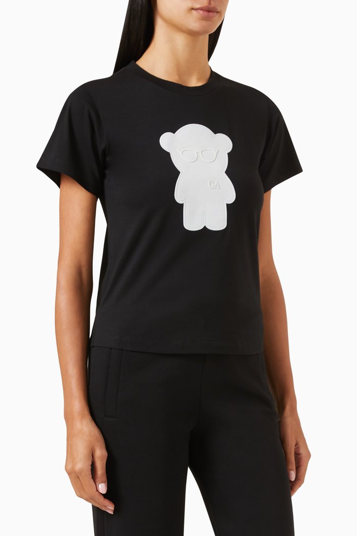 

Manga Bear T-shirt in Cotton-jersey, Black