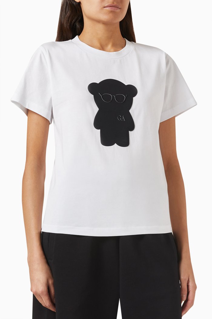 

Manga Bear T-shirt in Cotton-jersey, White
