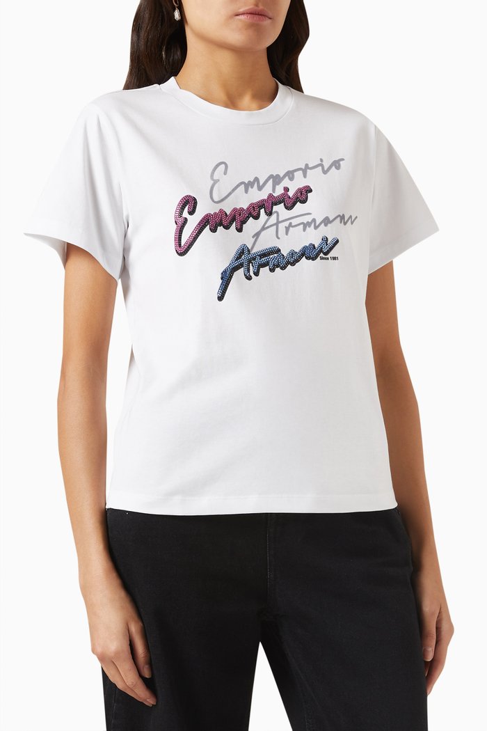 

Logo T-shirt in Cotton-jersey, White