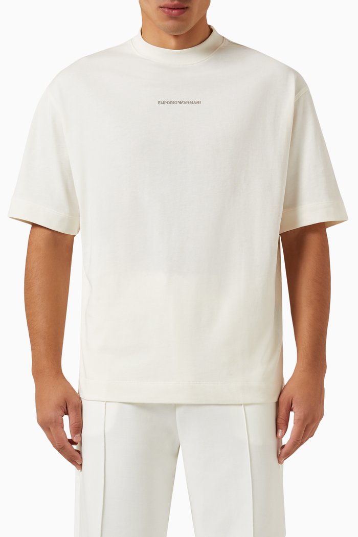 

Micro EA Logo T-shirt in Cotton-jersey, Neutral