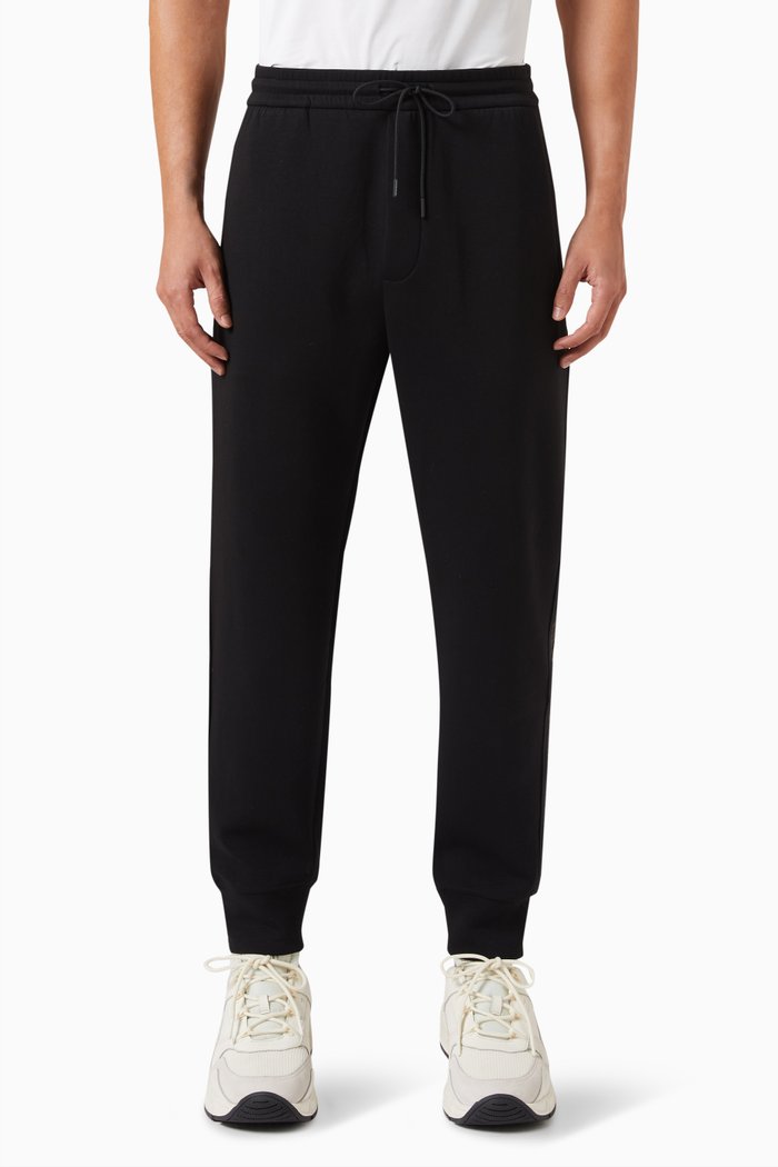 

Logo Sweatpants in Fleece, Black