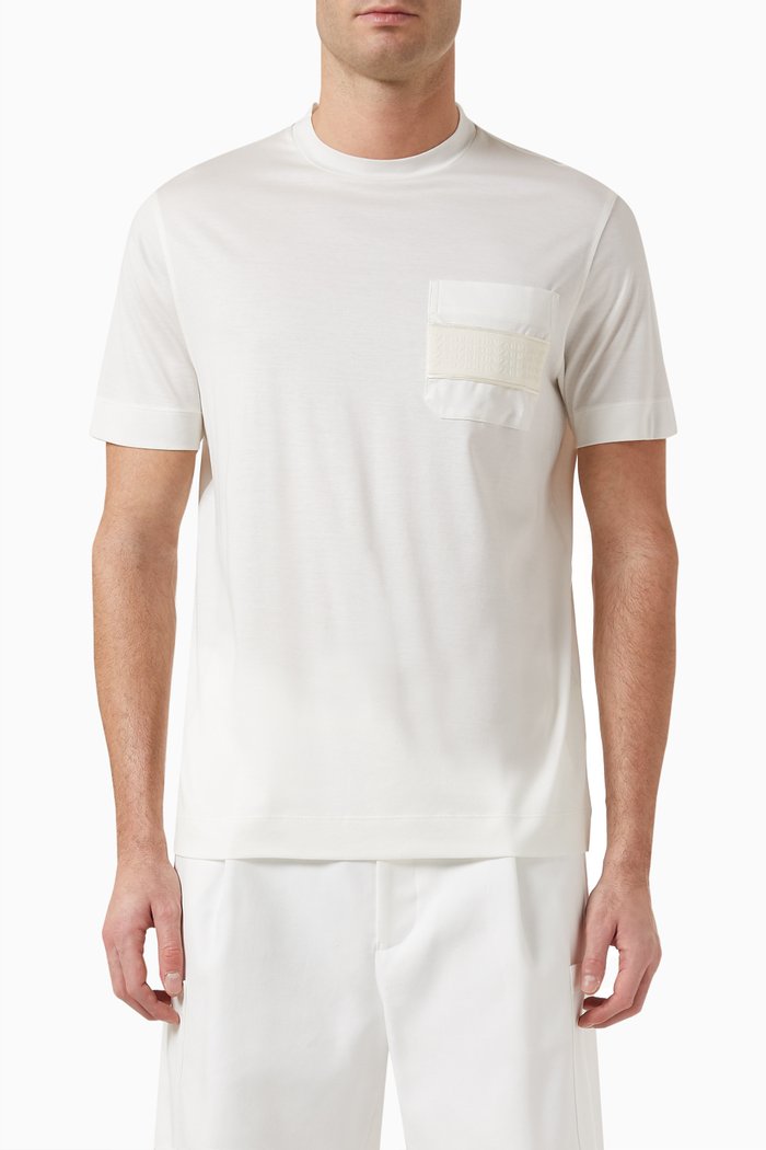

Pocket T-shirt in Lyocell Blend, Neutral