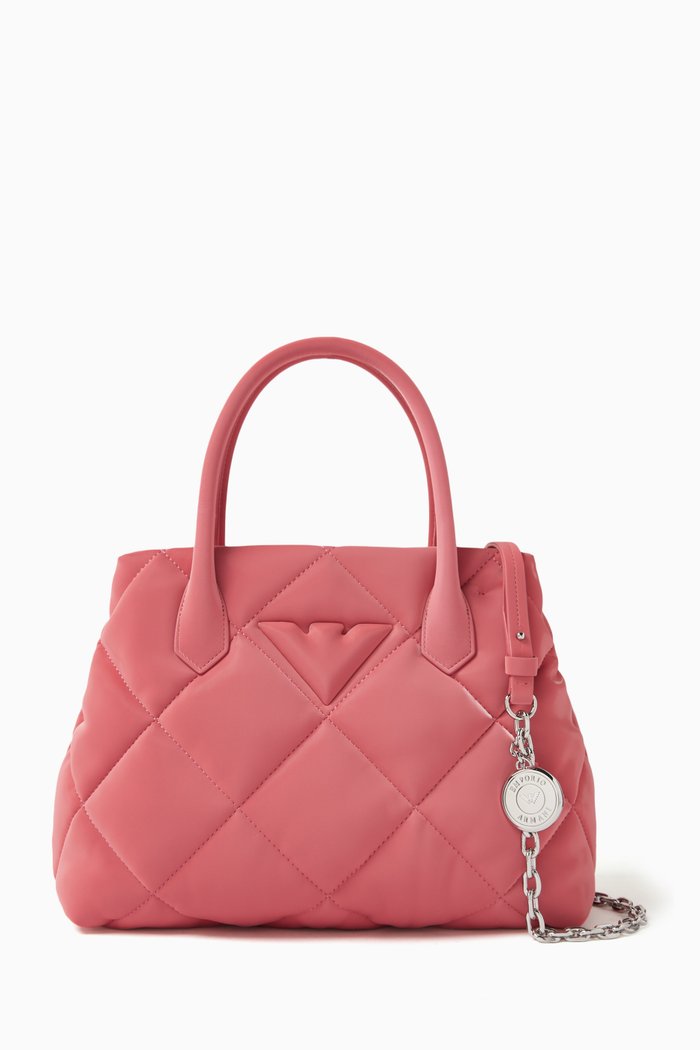 

Medium Tote Bag in Nylon, Pink