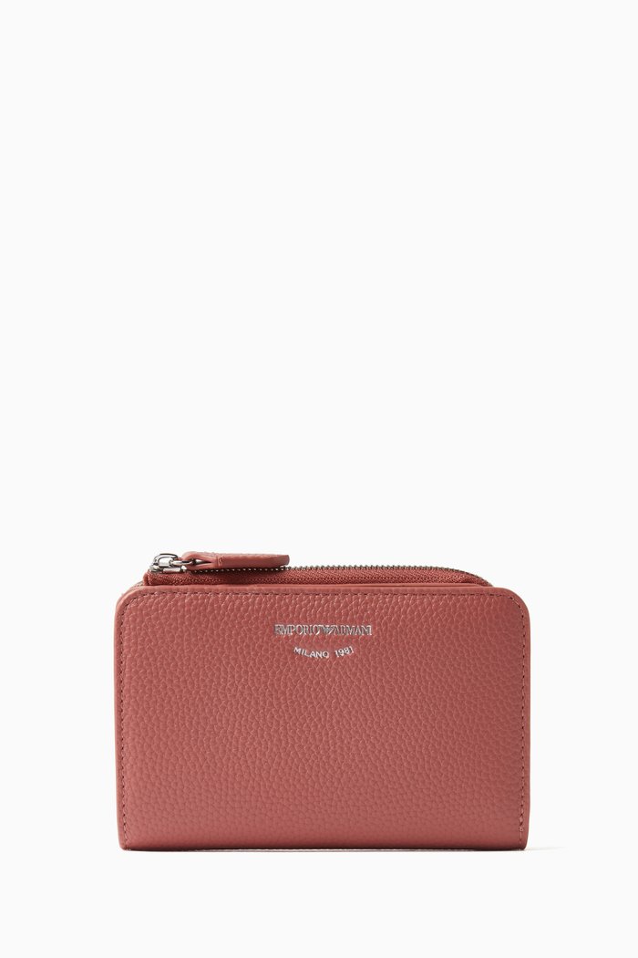 

Zip Wallet in Eco Leather, Pink