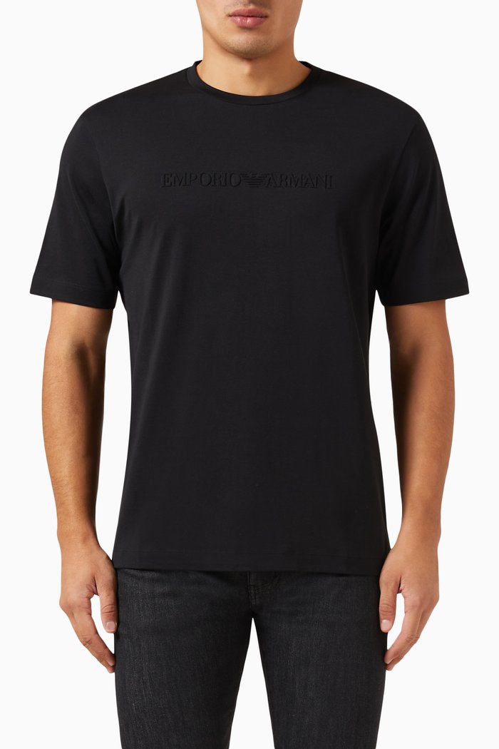 

Logo T-shirt in Cotton Jersey, Black