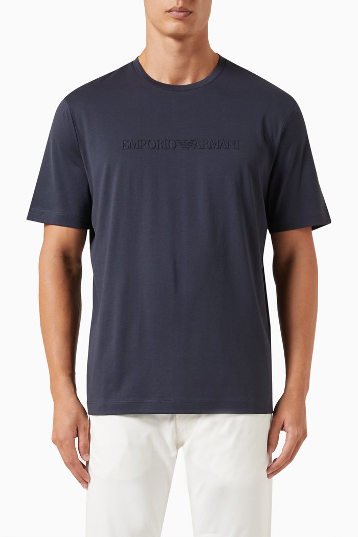 

Logo T-shirt in Cotton Jersey, Blue