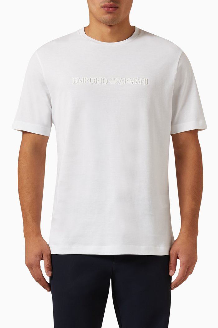 

Logo T-shirt in Cotton Jersey, White