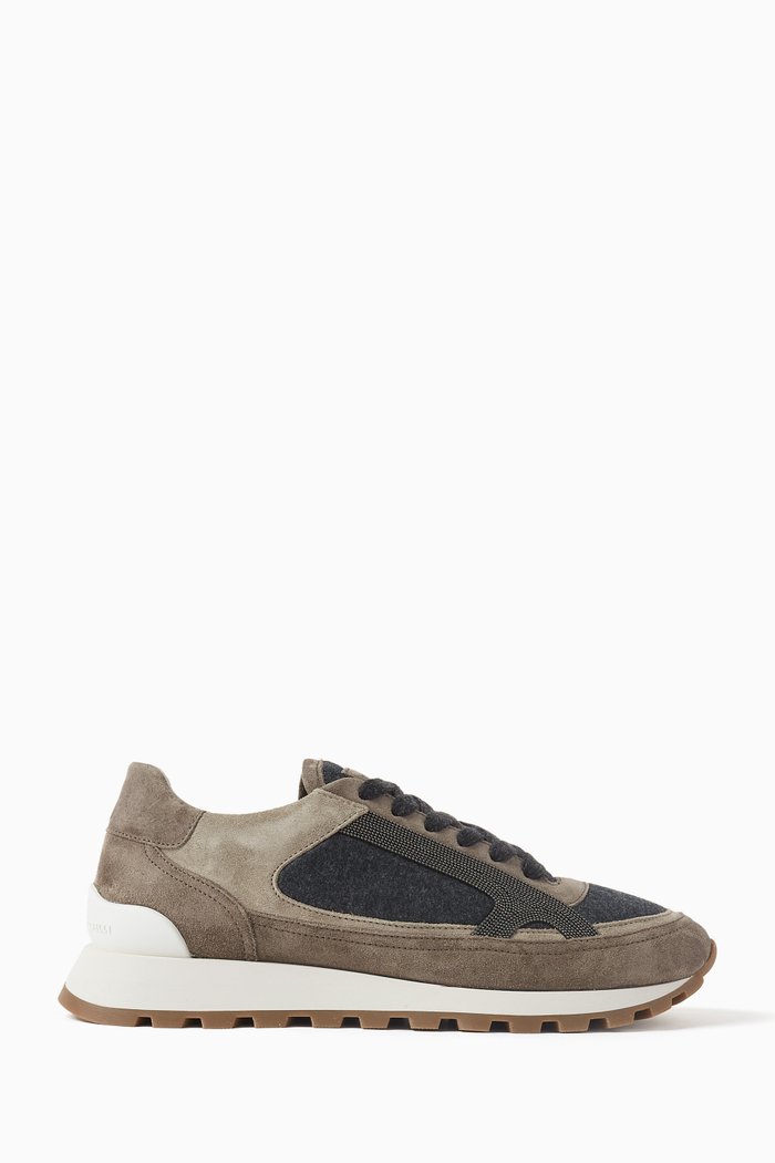 

Monile Sneakers in Suede-blend, Grey
