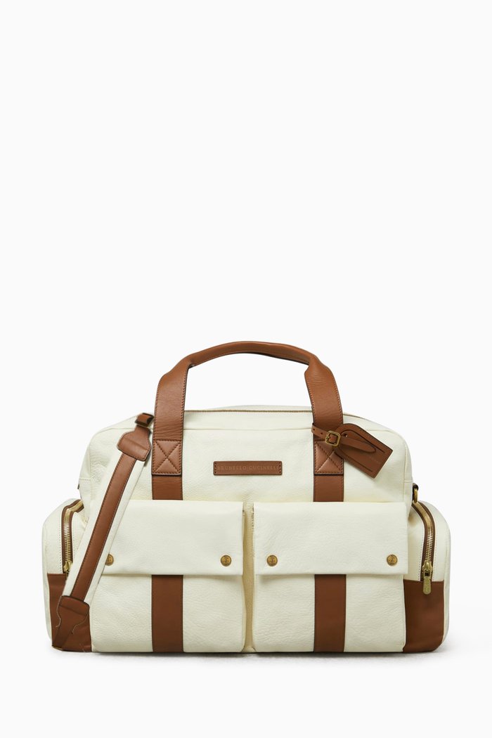 

Leisure Bag in Grained Leather, White