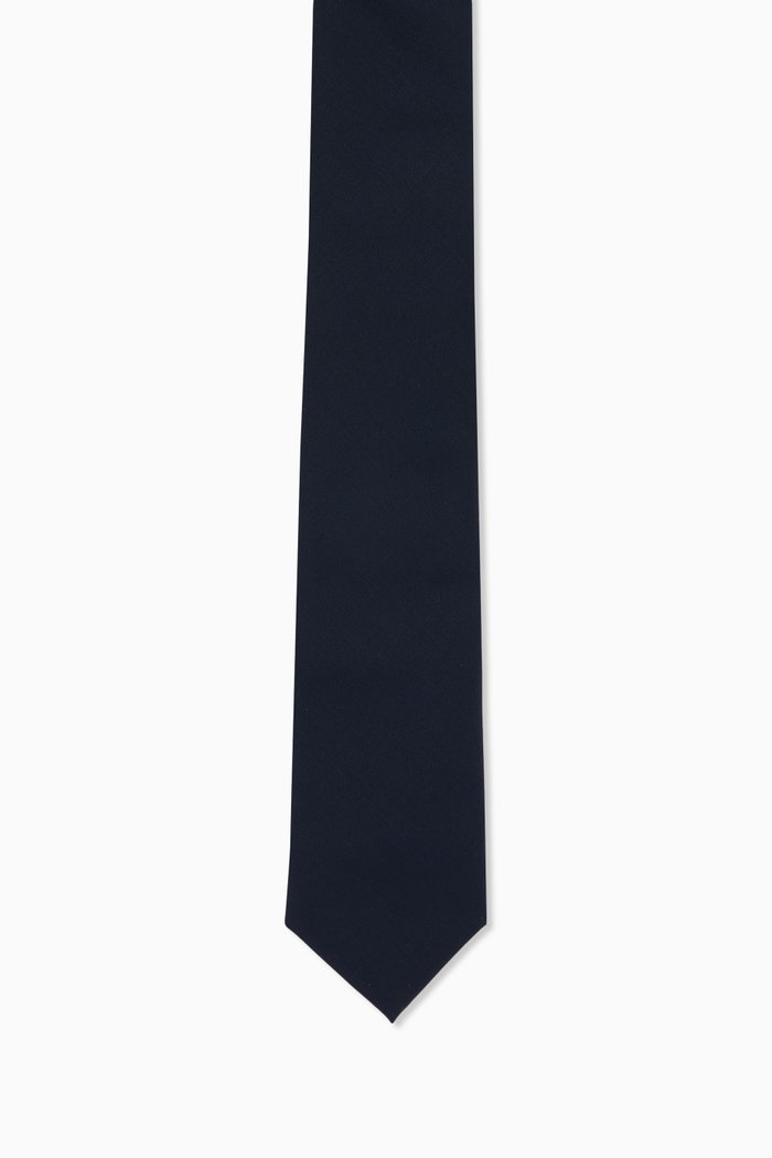 

Tie in Virgin Wool, Blue
