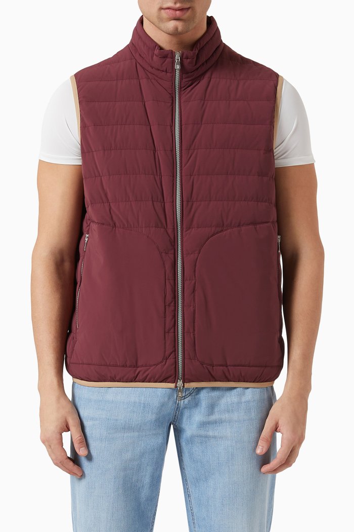 

Vest in Padded Nylon, Red