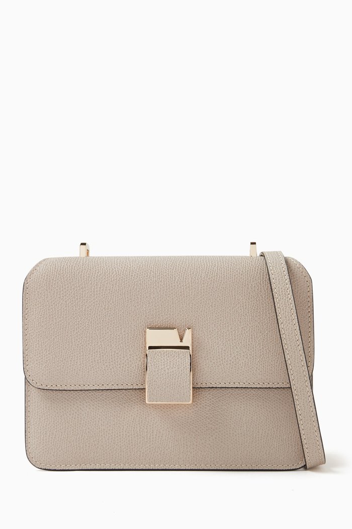 

Mini Nolo Crossbody Bag in Millepunte Calfskin Leather, Neutral