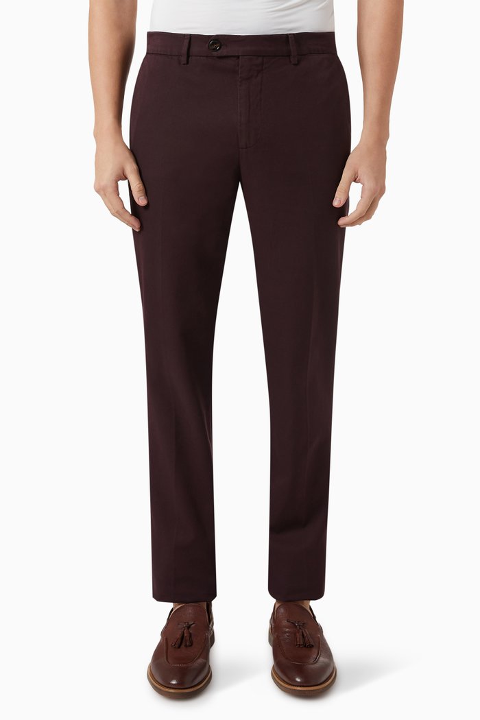 

Dyed Pants in Garbardine, Purple