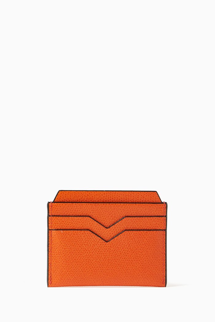 

Card Case in Leather, Orange