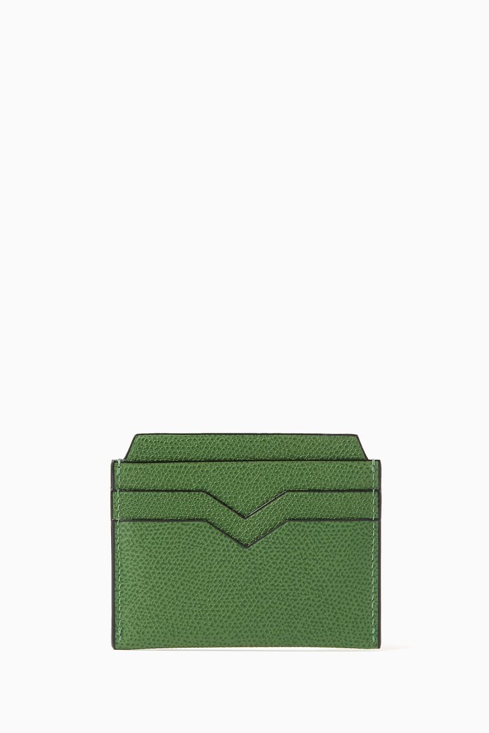 

Card Case in Leather, Green