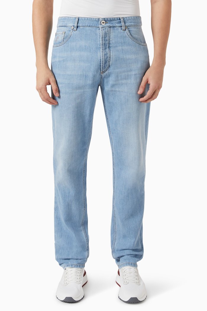 

Slim-fit Jeans in Denim, Blue