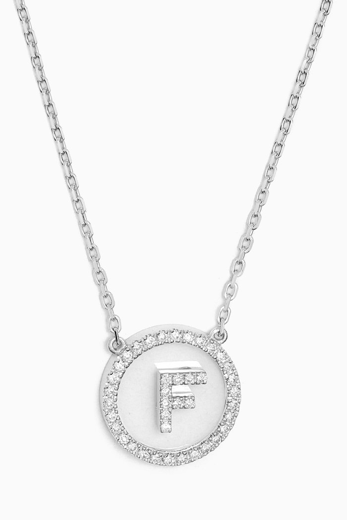 

A2Z Diamond Necklace in 18kt White Gold