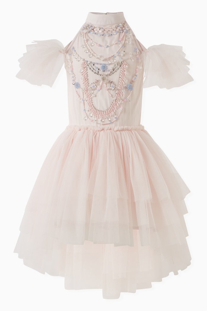Luminaire Tutu Dress in Tulle, Pink