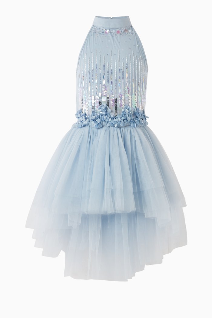 

Divinity Tutu Dress in Tulle, Blue