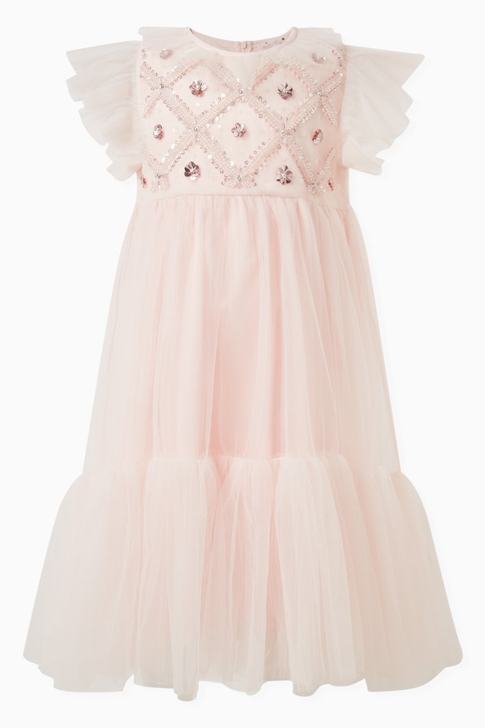 

Evergreen Dress in Tulle, Pink