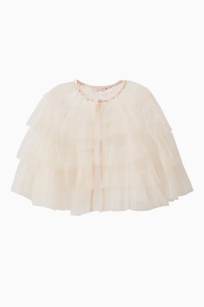

Songbird Cape in Tulle, Neutral