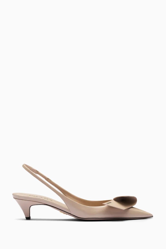 

Slingback 45 Pumps in Leather, Pink