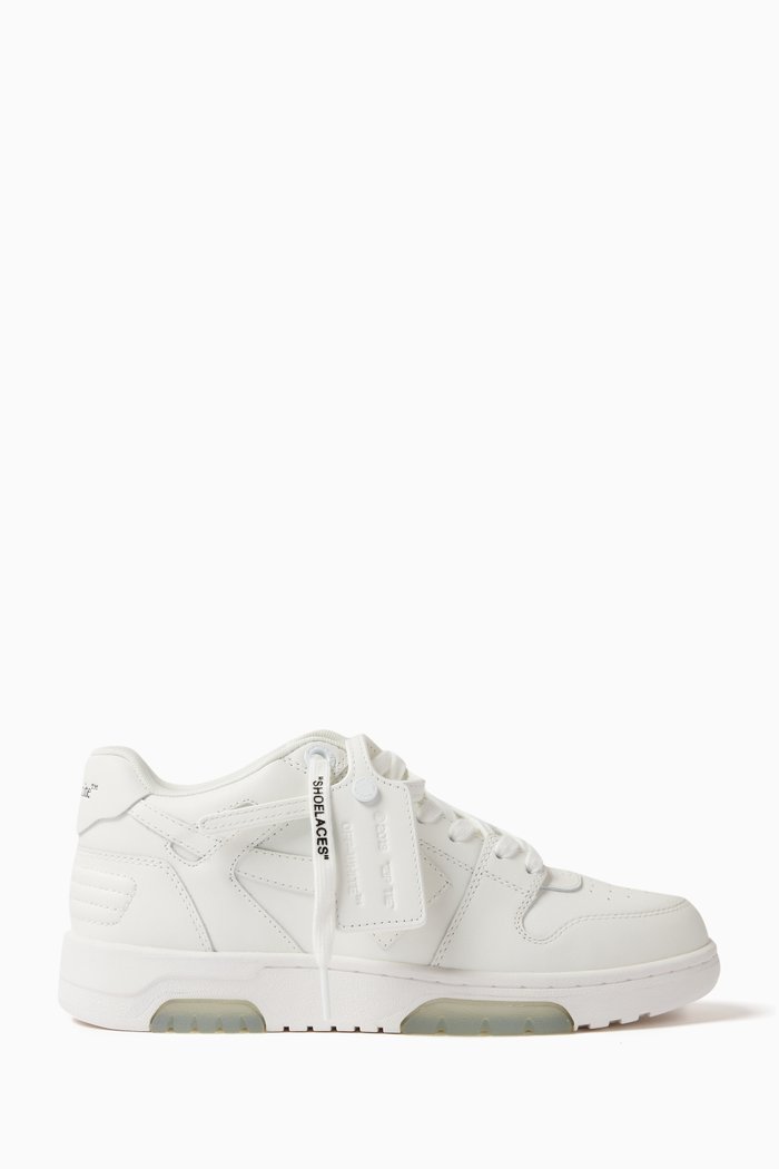 

Out of Office Low-top Sneakers in Leather, White