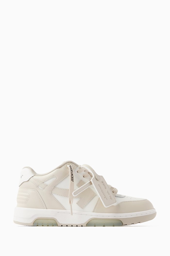 Out Of Office Sneakers in Leather, Neutral