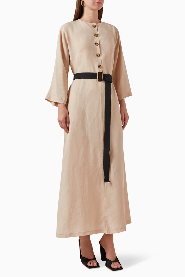

Belted Dress, Neutral