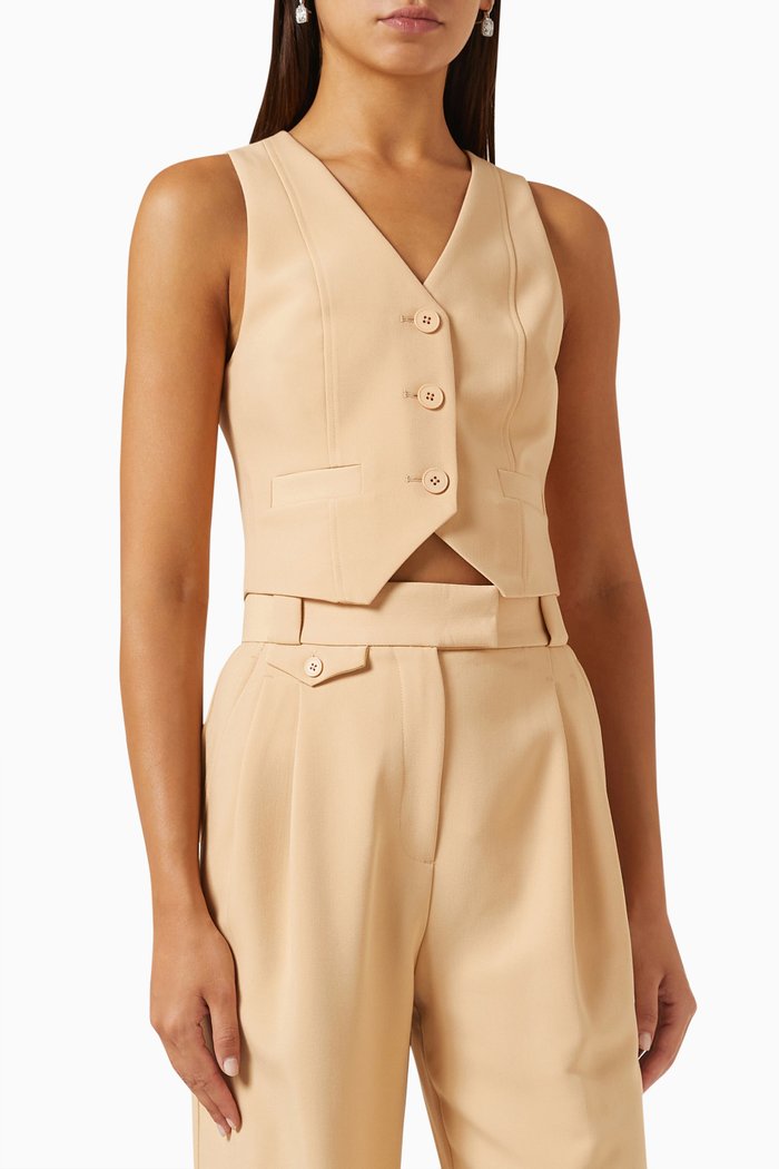 

Irena Tailored Vest, Neutral