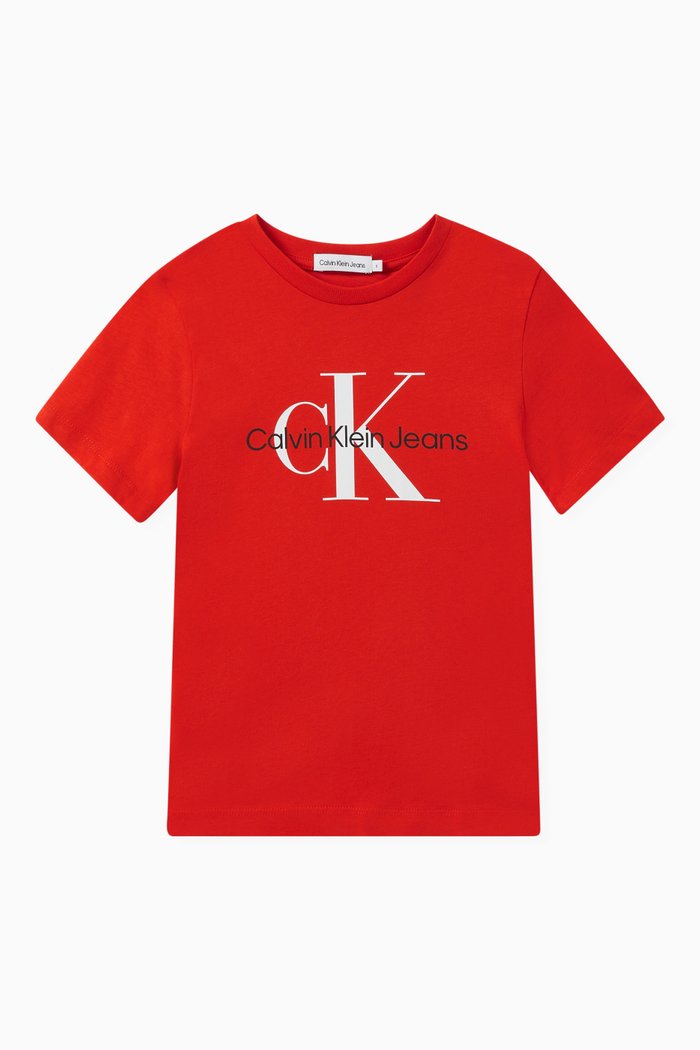 

Logo-print T-shirt in Cotton, Red