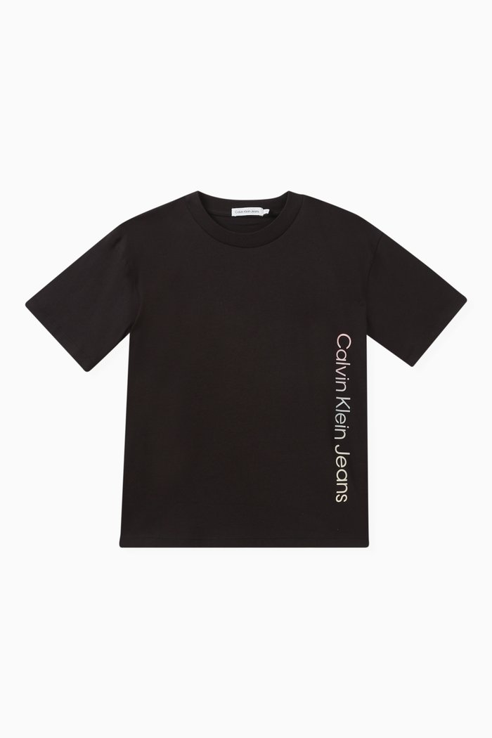 

Logo-print T-shirt in Cotton, Black