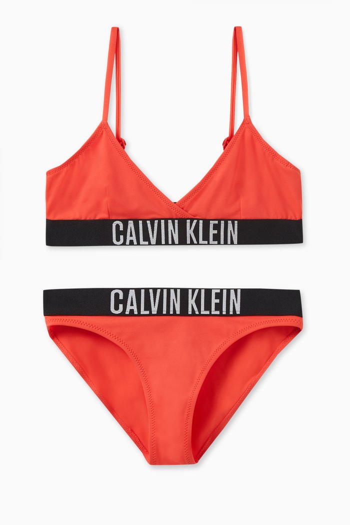 

Logo-detail Two-piece Bikini in Nylon-blend, Red