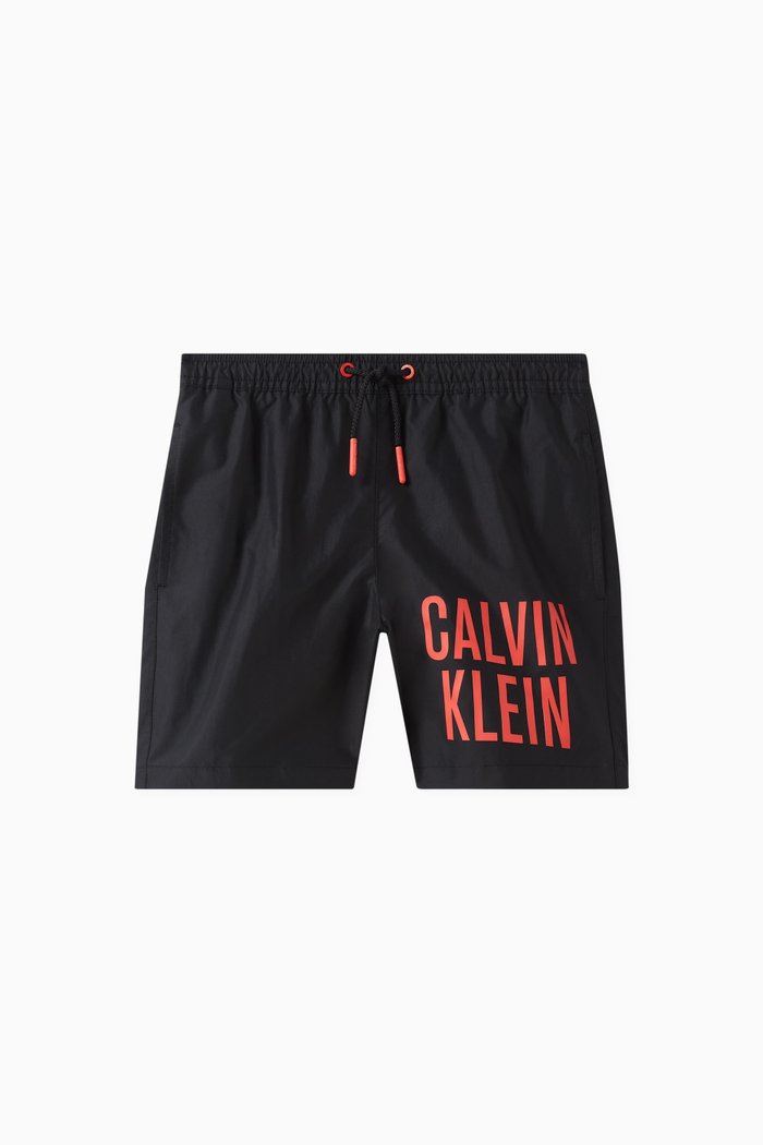 

Intense Power Logo Swim Shorts, Black
