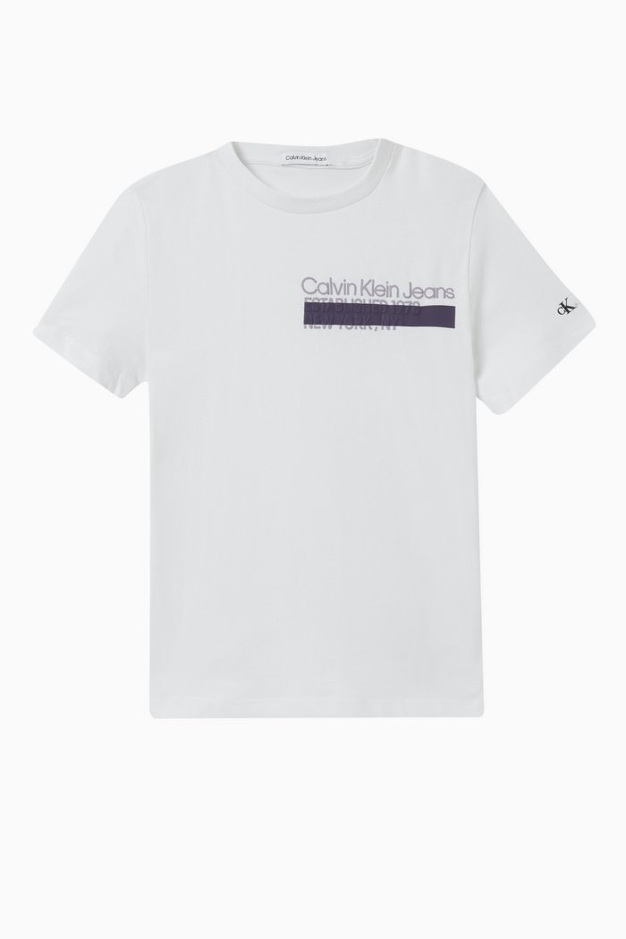 

Logo-print T-shirt in Cotton, White
