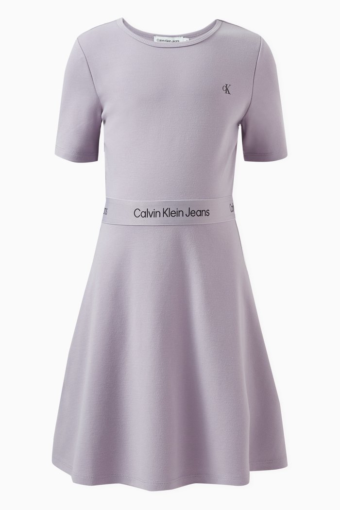 

Logo-detail Dress in Viscose-blend, Purple