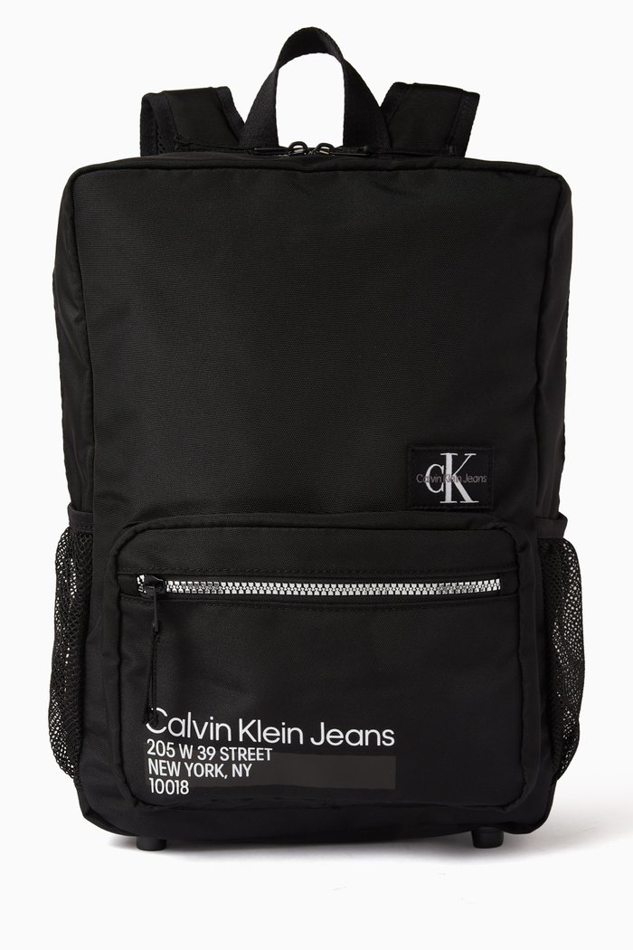 

Back to School Backpack in Recycled Polyester, Black