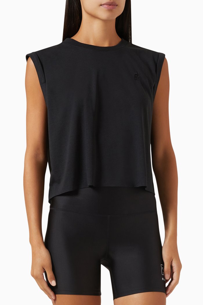 

Perfect Score Tank Top in Jersey, Black