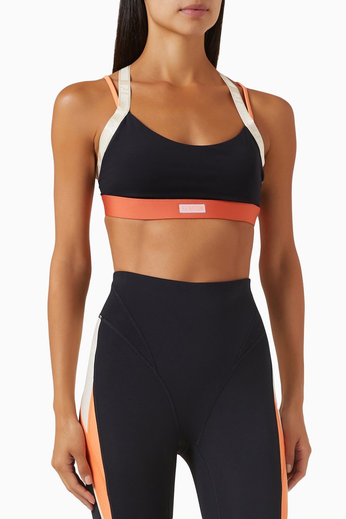 

Oakmont Sports Bra in Recycled-nylon, Black