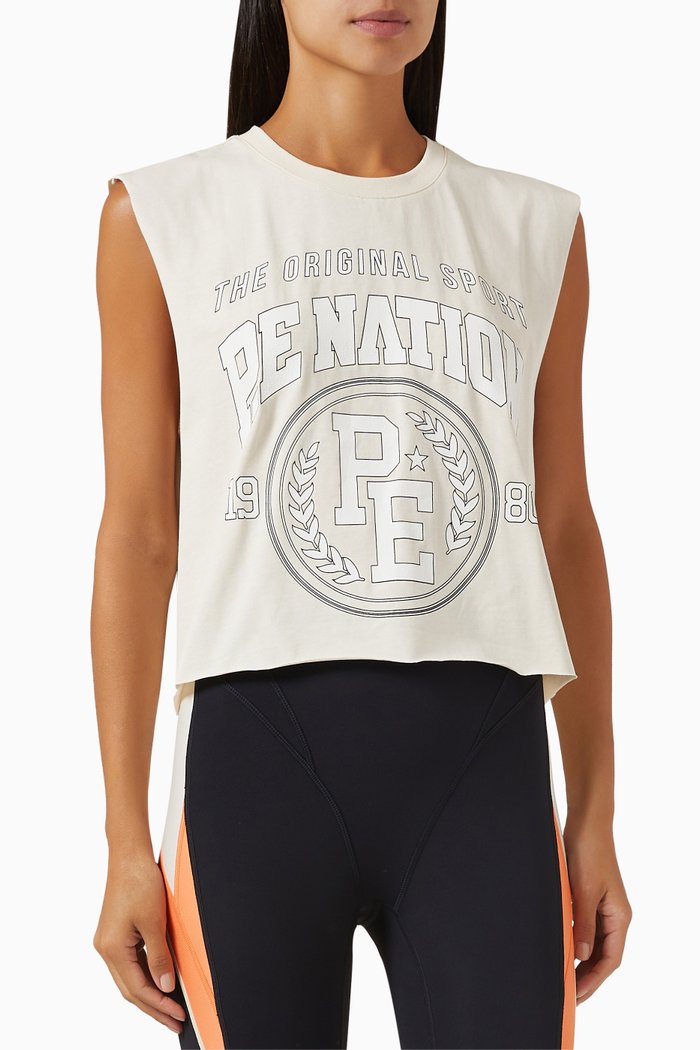 

Sideout Tank Top in Cotton Jersey, Neutral