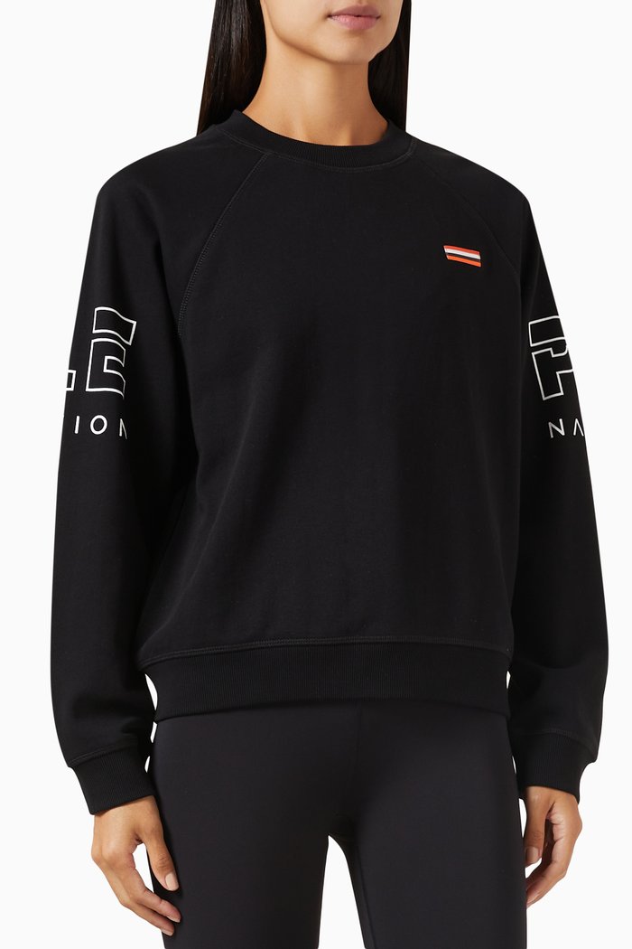 

Moneyball Sweatshirt in Cotton, Black