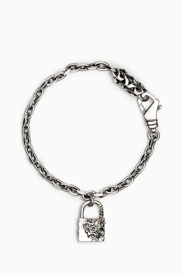 

Arabesque Padlock Bracelet in Sterling Silver