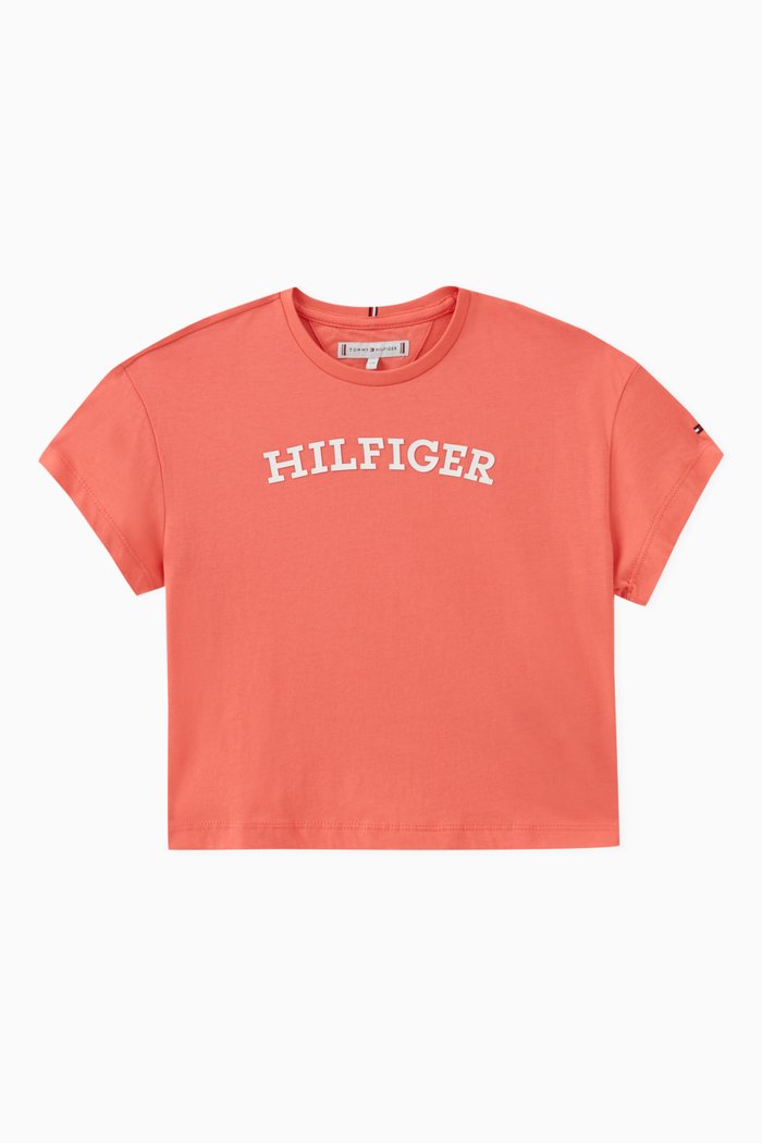 

Logo-print T-shirt in Cotton, Orange