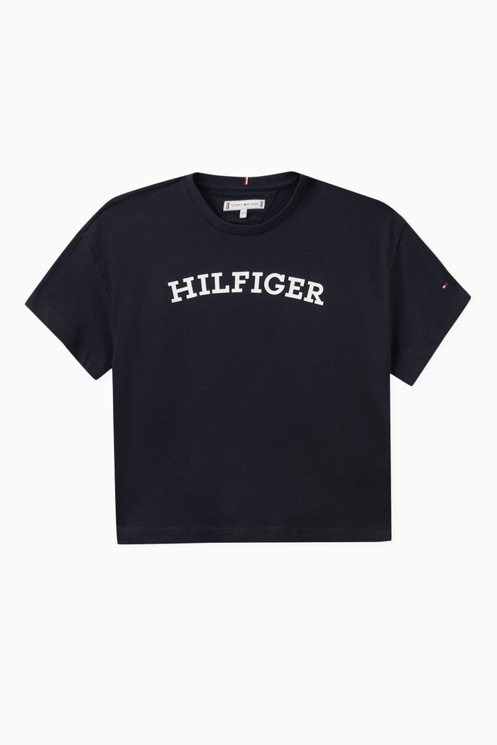 

Logo-print T-shirt in Cotton, Blue