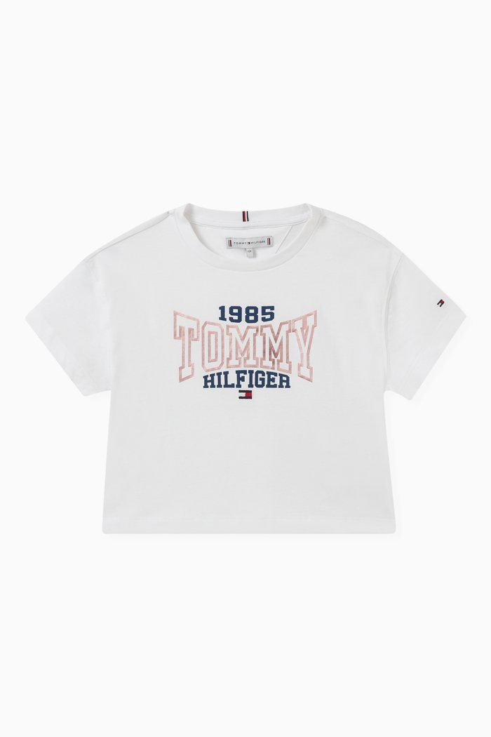 

1985 Varsity Logo T-shirt in Cotton, White